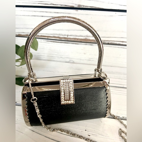 Gorgeous Vintage Hard Shell Evening Bag - Picture 9 of 11